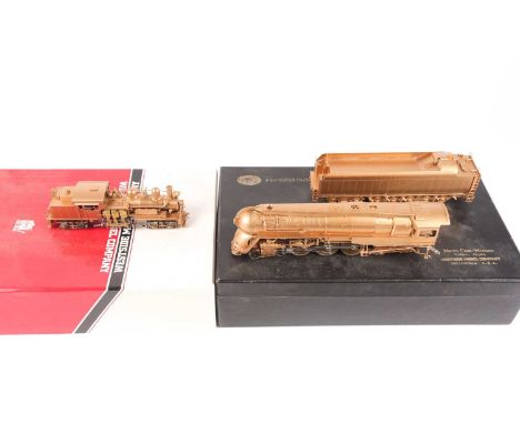 A boxed Westside Model Company HO gauge n3 Two Truck Shay with Super Namiki Coreless Power brass locomotive made by Nakamura 