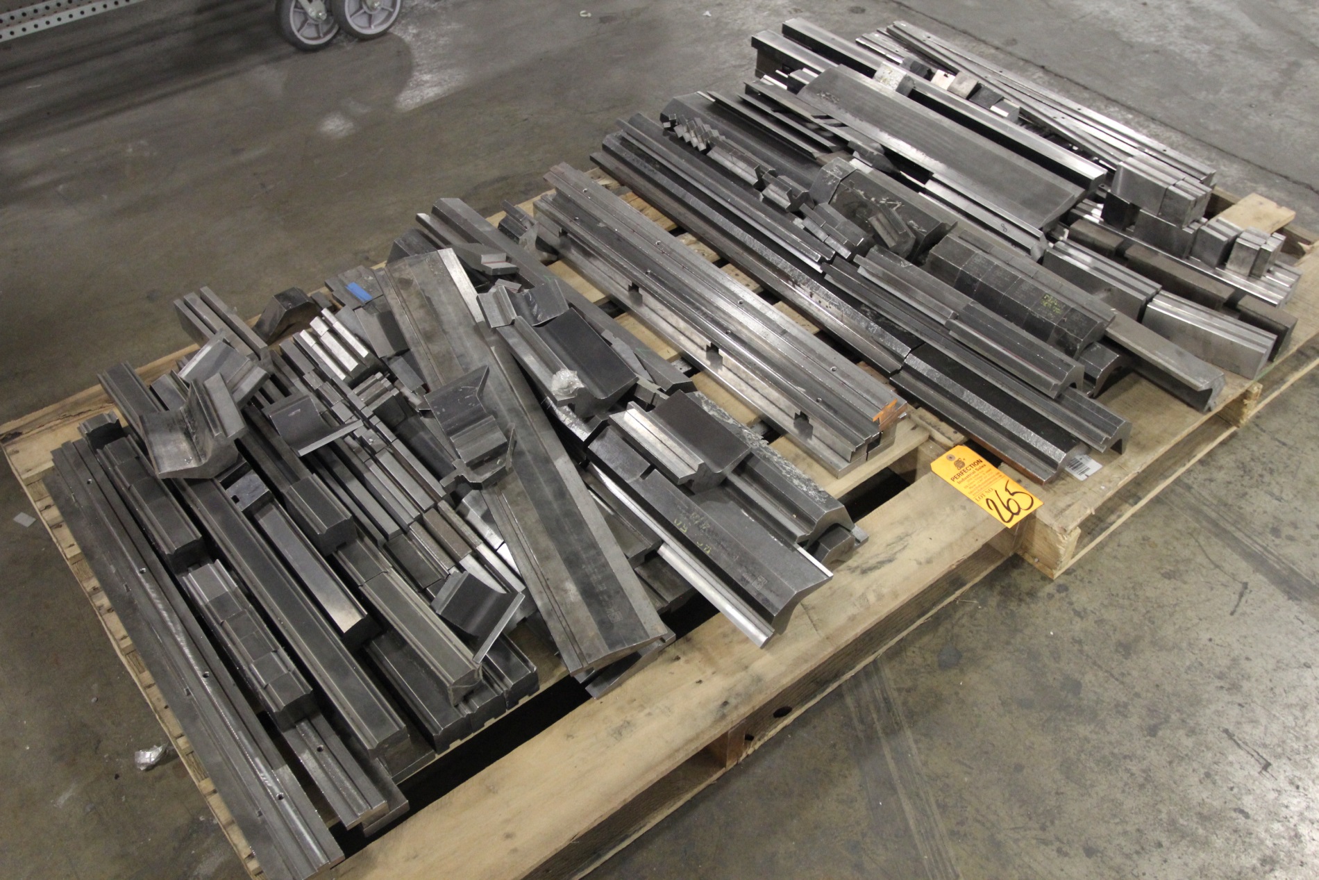 { Group of lots 265, 266 } Lot of European Style Press Brake Tooling