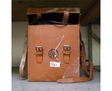 Vintage Bakelite Universal Avo meter in original leather case.