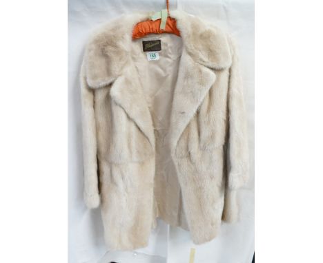 Vintage Blaiwais of Manchester light coloured fur coat (approximately size 8).