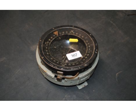 An RAF WWII compass as used in a Lancaster aircraft etc.