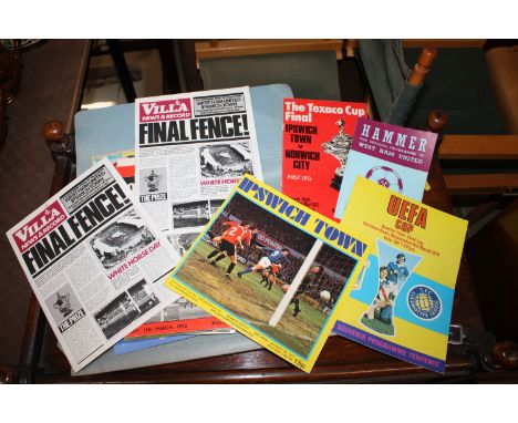 A small quantity of Ipswich and other football programmes, Rave magazine and other vintage magazines