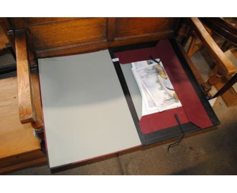 An artists portfolio of watercolours signed P Wilkinson etc.