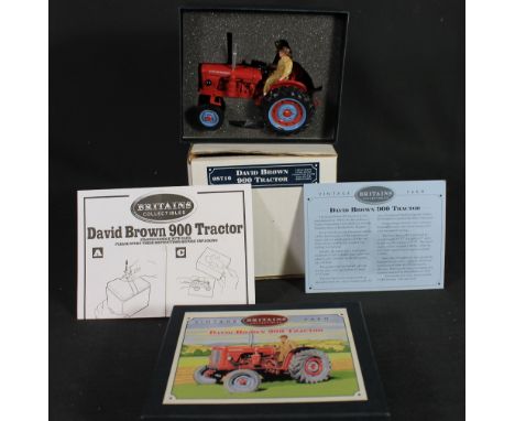 Britains Collectibles vintage farm David Brown 900 tractor in original box and outer cardboard box with labels. CONDITION REP