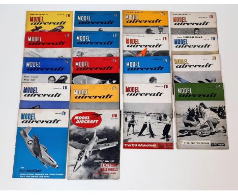 18 Vintage Copies of Model Aircraft Magazine - Please see inventory photo for finer details. 