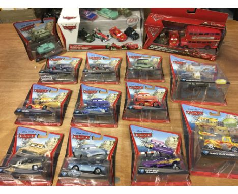 Disney Pixar, Mattel carded diecast vehicles from the movie Cars 2
