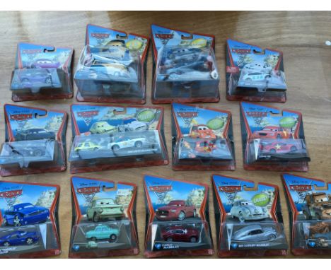 Disney Pixar, Mattel carded diecast vehicles from the movie Cars 2