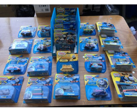 Thomas the tank engine carded diecast trains, Fisher price Take and play including a display box