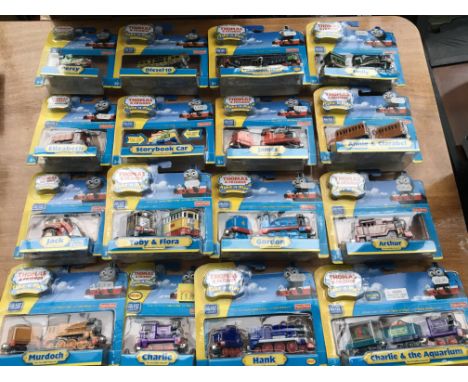 Thomas the tank engine and friends carded diecast trains , Fisher price “ Take and play” x16