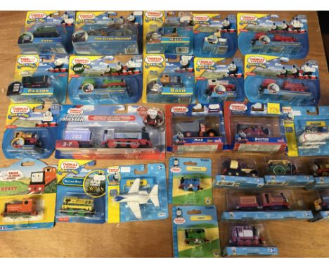 Thomas the tank engine carded diecast trains including Take and play, Track master series etc