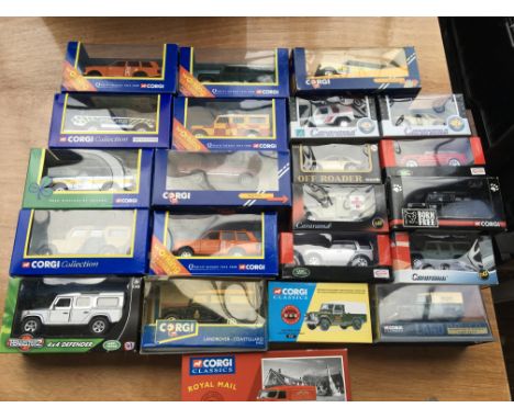 Corgi toys boxed diecast vehicles including Land rovers