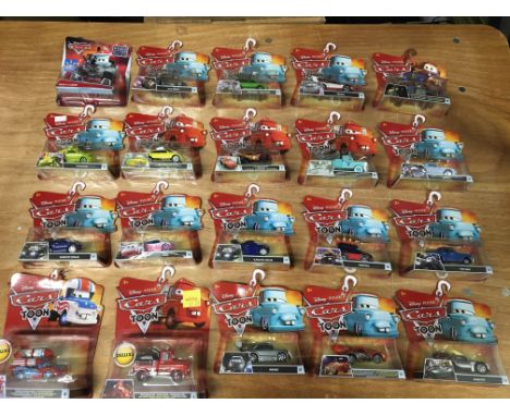 Disney Pixar, Mattel carded diecast vehicles from the movie Cars Toon