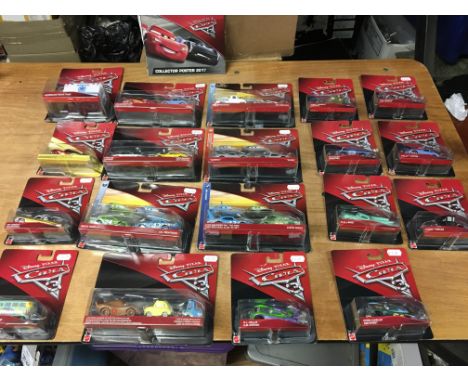 Disney Pixar, Mattel carded diecast vehicles from the movie Cars 3