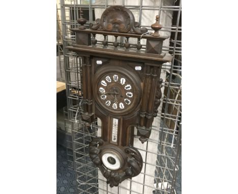 FRENCH CLOCK BAROMETER - 88 CMS HEIGHT
