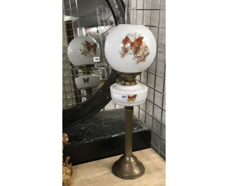 VINTAGE OIL LAMP WITH CHIMNEY - 70 CMS (H)