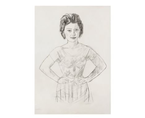 MAX BECKMANN (1884-1950)Bildnis einer Rumänin I (Dreivertelfigure), 1923 signed in pencillithograph Sheet 27.5 x 22.5cm (10 1