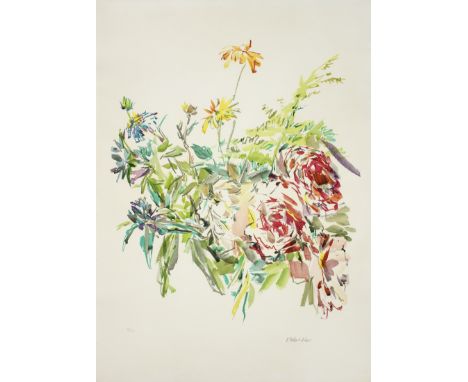OSKAR KOKOSCHKA (1886-1990)Sommerblumen mit Rosen, 1969 signedlithograph in coloursSheet 76.3 x 56.5cm (30 1/16 x 22 1/4in).T