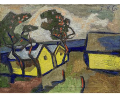 FRIEDRICH KARL GOTSCH (1900-1984)Die alte Marinestation, Friedrichsort signed with the artist's initials 'FKG' (upper right);