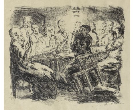 MAX BECKMANN (1884-1950)Das Abendmahl from Sechs Lithographien zum Neuen Testament, 1911 signed in pencil, from the unnumbere