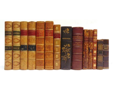 [MISCELLANEOUS]. BINDINGS  Ten assorted works in fourteen volumes, including Calamy, Edmund. An Historical Account of My Own 