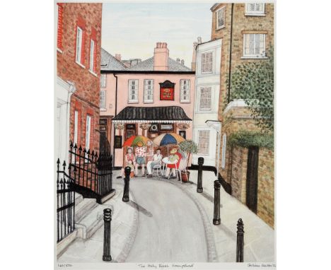 GILLIAN LAWSON (BRITISH, CONTEMPORARY)  'The Holly Bush, Hampstead',  colour print, limited edition 140/500, signed and dated