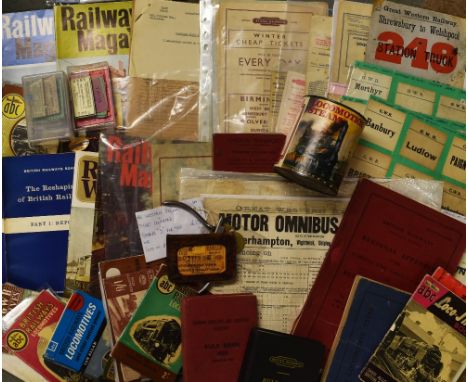 Selection of Assorted Railway Ephemera including tickets, labels, postcards, excursion sheets, BR ticket clipper, ABC books a