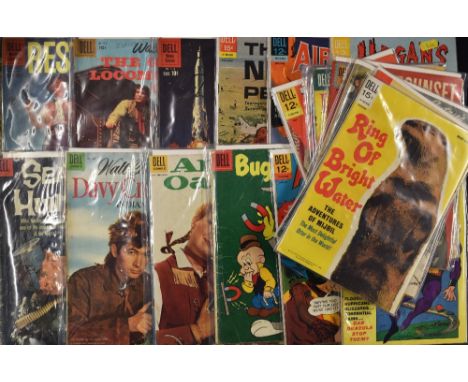 Comic Books/Stories - Dell Publisher Selection includes Turok Son of Stone, Combat, Champion, 77 Sunset Strip, Walt Disney's 