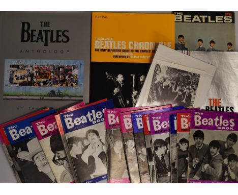 The Beatles Memorabilia including Beatles Book 1963 no.1 to 16, The Beatles Show, print, The Complete Beatles Chronicles Book