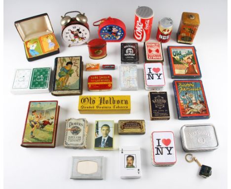 Selection of Card Games including Players cigarettes, Sum It, Happy Families, Old Maids, Jack Daniels and other items includi