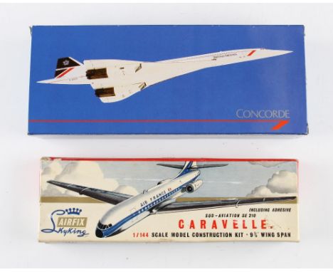 Airfix Sky King 'Caravelle' Model Construction Kit - 1/144 scale, Sud-Aviation SE 210, includes instructions and decals, toge