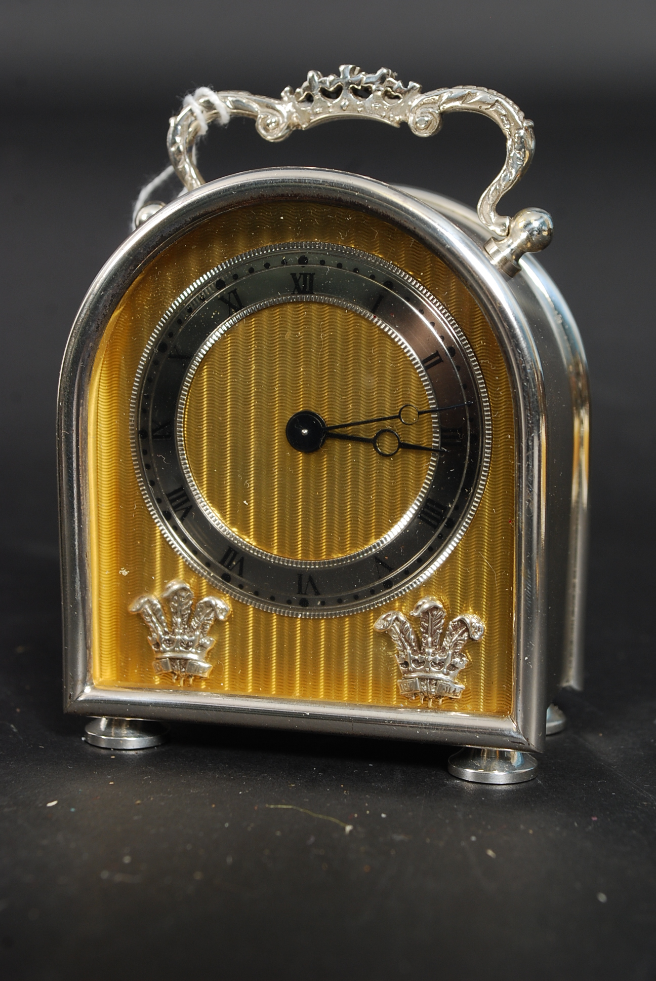 A silver hallmarked Charles Frodsham * Co carriage clock " The Prince