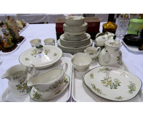 A Royal Doulton "Campagne" dinner and tea service, 50 pieces approx