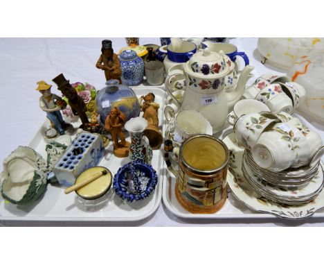 An Adams "Old Colonial" part tea service; a Royal Adderley "Beechwood" part tea service; decorative china