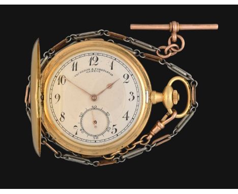 An 18 Carat Gold Full Hunter Pocket Watch, signed Vacheron &amp; Constantin, Geneve, circa 1910, lever movement signed and nu