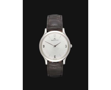 A Stainless Steel Wristwatch, signed Jaeger LeCoultre, model: Master Control Ultrathin, ref: 145.8.79, circa 2010, lever move