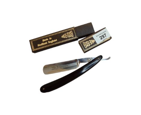 OLD JAMES BARBER CUT THROAT RAZOR 