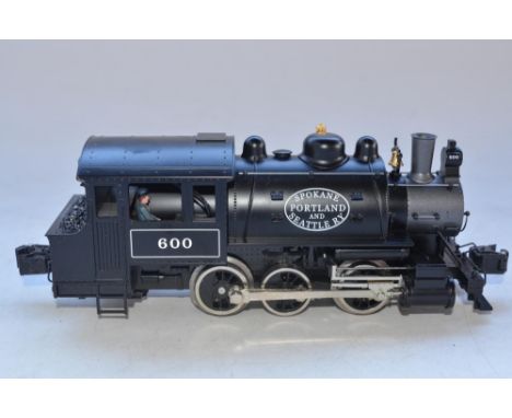 Boxed O gauge Lionel Spokane Portland &amp; Seattle Dockside Switcher (item no 6-28687), die-cast metal body and frame, puffi