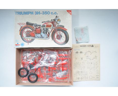 Esci 1/9 scale Triumph 3H-350cc plastic model kit (item no 6004), sprues factory sealed, with instructions and decal sheet (d