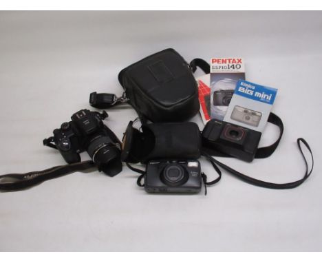 Fine Picks S9500 digital camera with 1/2.8/4.9 58mm F6.2/66.7mm (untested) and two other cameras Pentax espino 140 and Rheco 