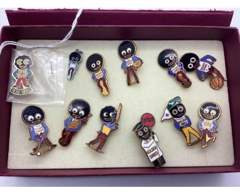 Golden Shred Enamel Golly Badges, including Fattorini, F&S, REV Gomm, etc.*These items are listed on the basis they are illus