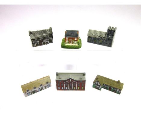 SEVENTEEN 'MILESTONES COLLECTION' MINIATURE BUILDINGS each boxed; together with nineteen Wade Whimsey Village miniature build