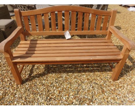 A Bramblecrest teak bench