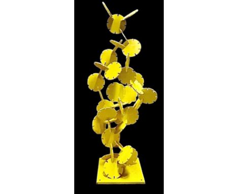 Yvon LE BELLEC (1924-2017)Sculpture en métal peint. Signé et daté 2011170 x 60 cm* Vendu sur désignation