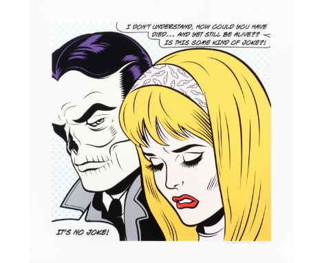 D*Face (British b.1978), 'No Joke', 2013, screen print in colours on paper, signed and numbered from an edition of 75 in penc