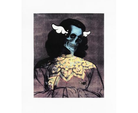 D*Face (British b.1978), ‘Green Lady’, 2007, screen print in colours with varnish on 410 BFK Reeves paper, signed and numbere