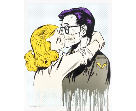 D*Face (British b.1978), 'Suck Face', 2014, screen print in colours on cotton paper, signed and numbered from an edition of 1