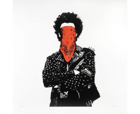 Dolk (Norwegian b.1979), 'Punk', 2012, screen print in colours on paper, signed, dated and numbered from an edition of 300 in