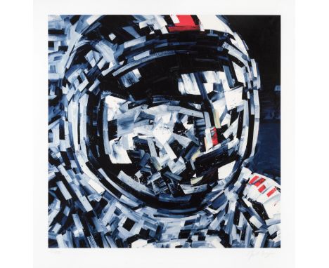 Michael Kagan (British) 'We Leave as We Came' 2018, silkscreen print in colours on 410gsm Somerset paper, signed and numbered