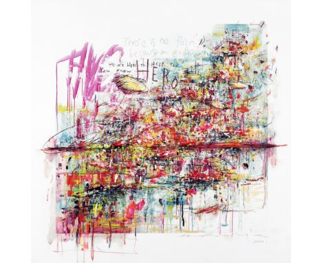 Dale Marshall (British), 'Vacant Hero (Hand Finished)', 2017, hand embellished screen print in colours on 330gsm Somerset Vel