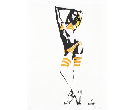 Bambi (British), ‘I’m Too Hot For My Burka (Green)’, 2014, screen print in colours on 300 gsm Somerset paper, signed and numb